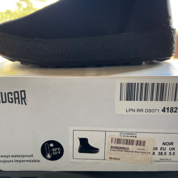 Cougar Broom Suede Genuine Lambswool Waterproof Winter Boot - black - Picture 7 of 9